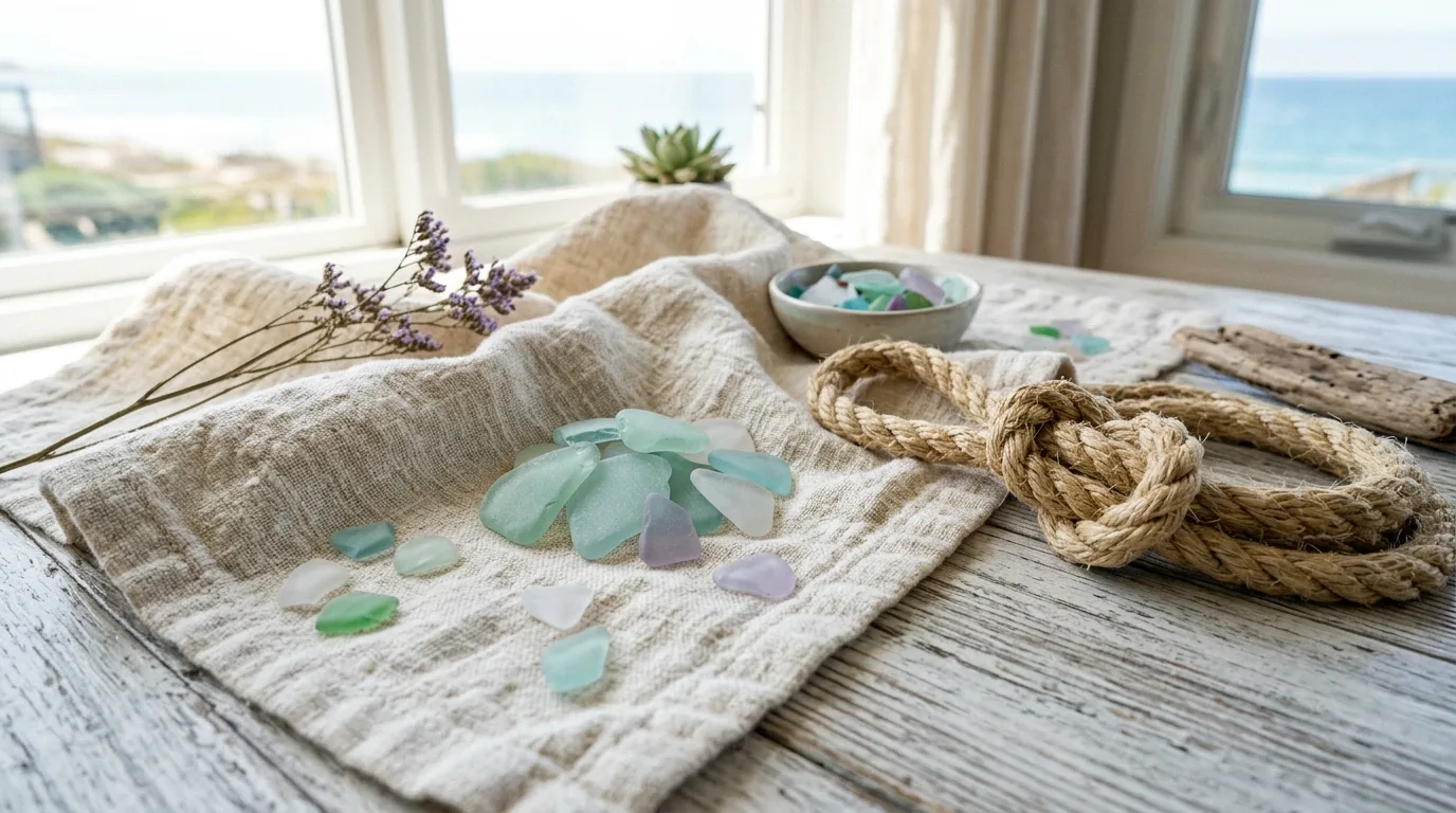 Layer woven texture for a beachy feel inspiration for a coastal interior.